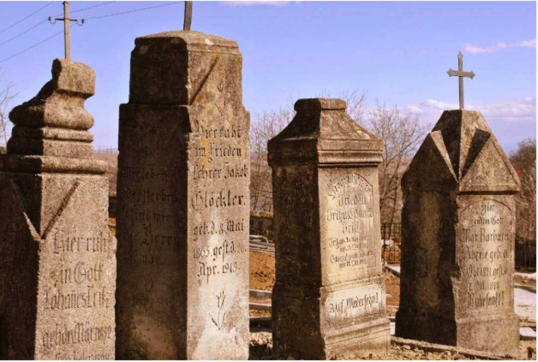 Old graveyard of Elisabethtal, which is the best preserved German cemetery in Georgia