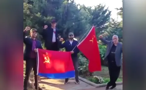 Police Detain Individuals for Attempted Soviet-Flag March in Baku