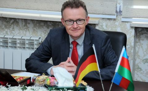 Pressekonferenz des deutschen Botschafters in Baku