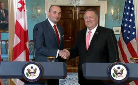 Mamuka Bachtadse traf sich mit Mike Pompeo