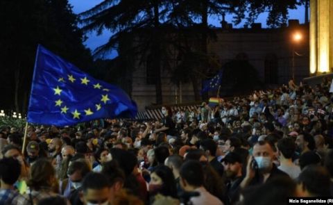 Second far-right protest in Georgia sees over 100 detentions