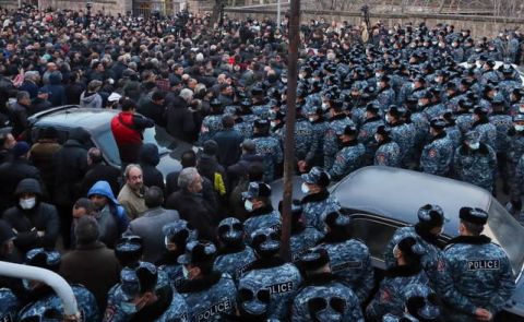 Opposition Rally in Yerevan to Support Unrecognized Nagorno-Karabakh